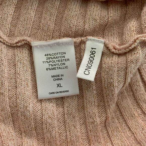 Soho New York & Company Women's Sweater XL Crew Neck Long Sleeve Pullover Lace - Picture 11 of 12